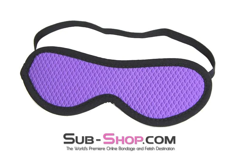 1497M      <b>BOGO!</b> Purple Quilted Love Mask Blindfold