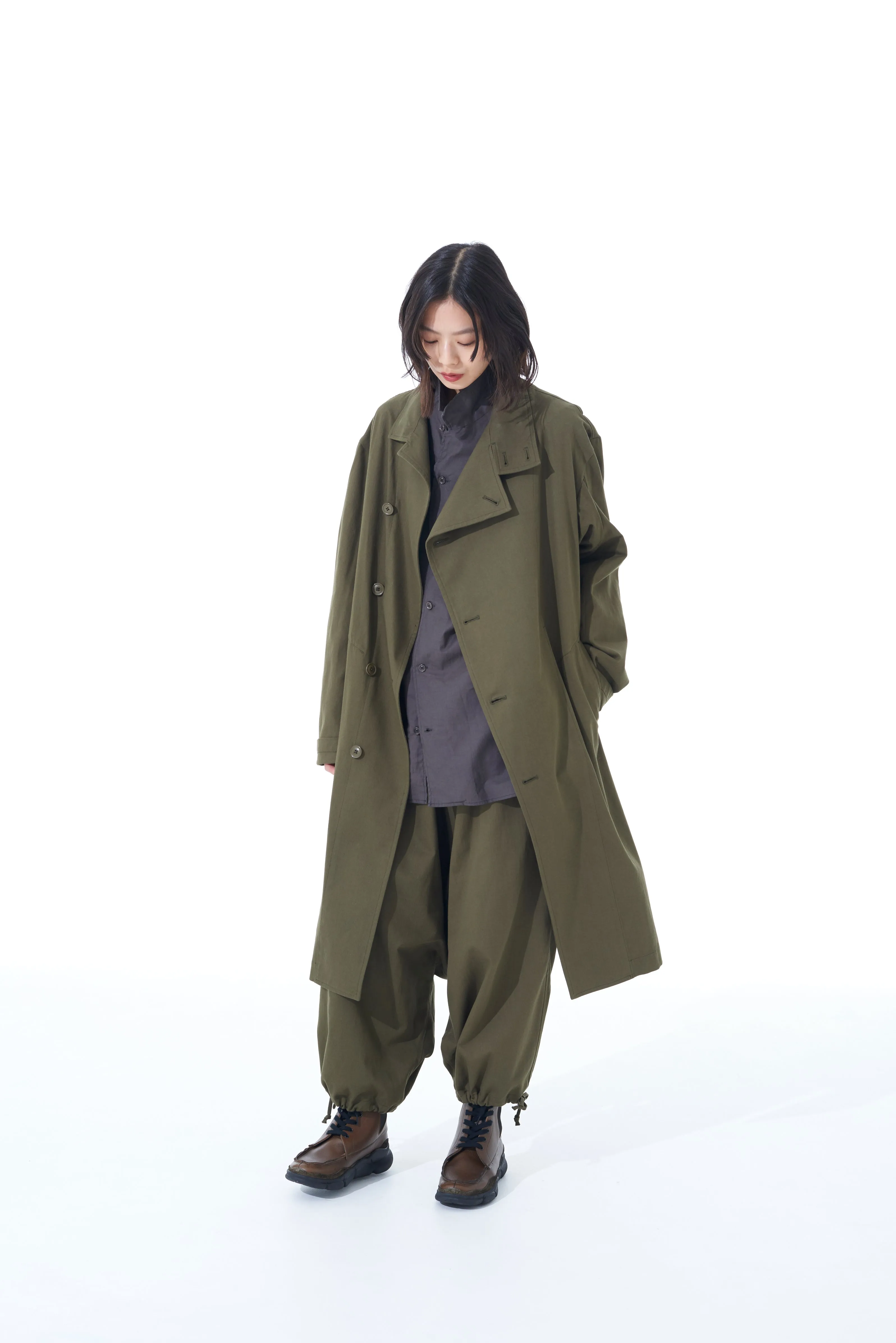 20/COTTON TWILL LONG COAT