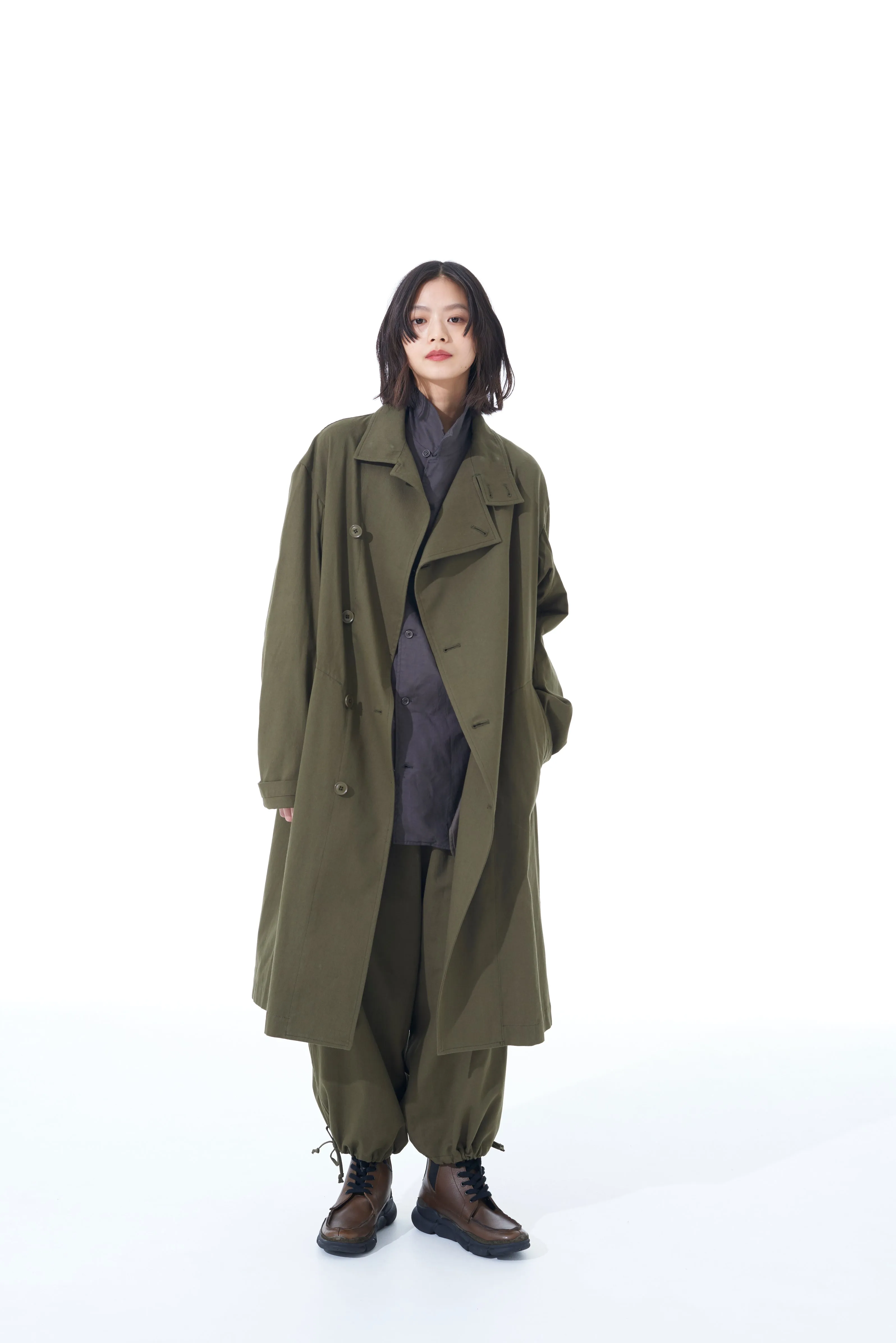 20/COTTON TWILL LONG COAT