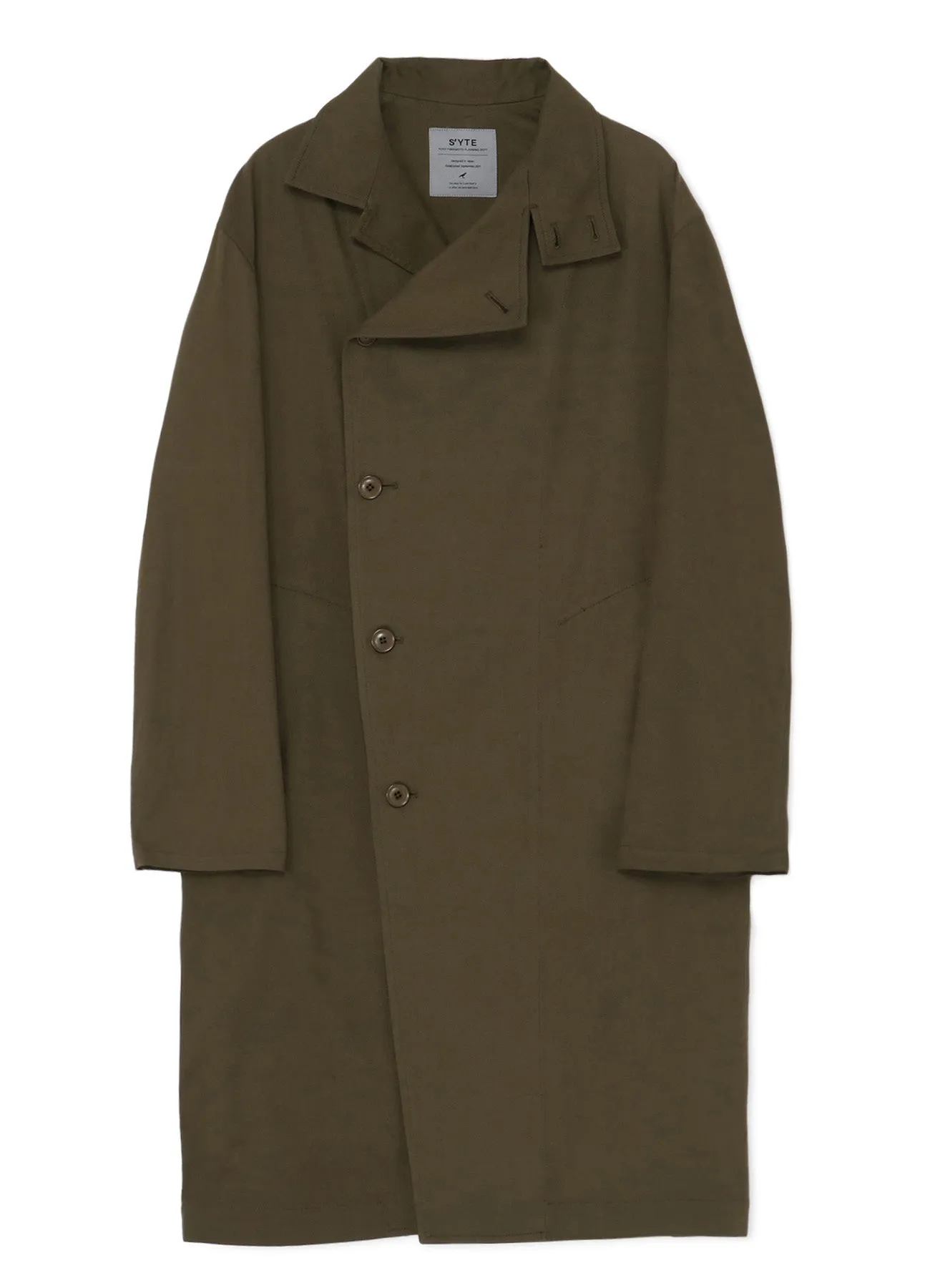 20/COTTON TWILL LONG COAT