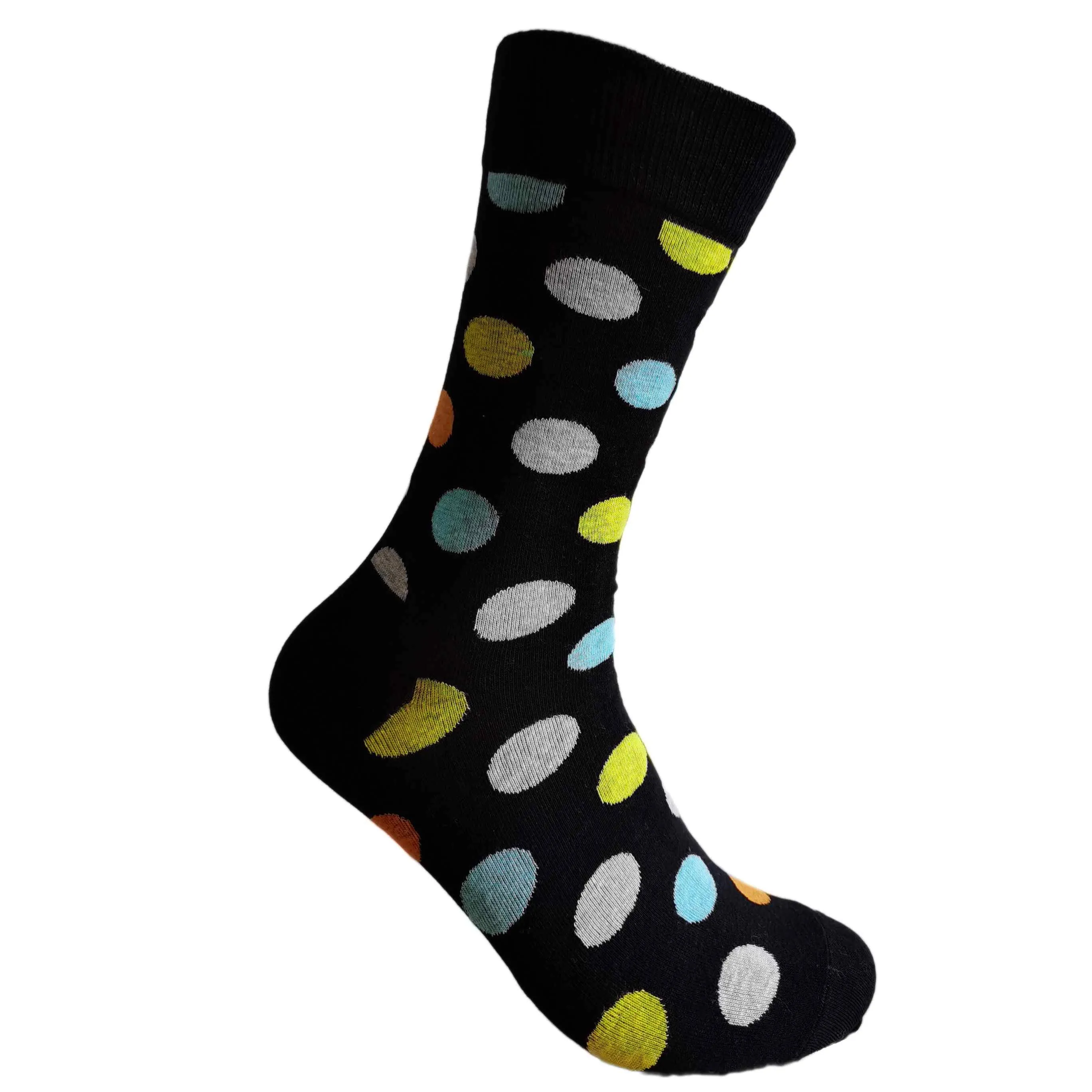 3-Pack Black Polka Dot Socks