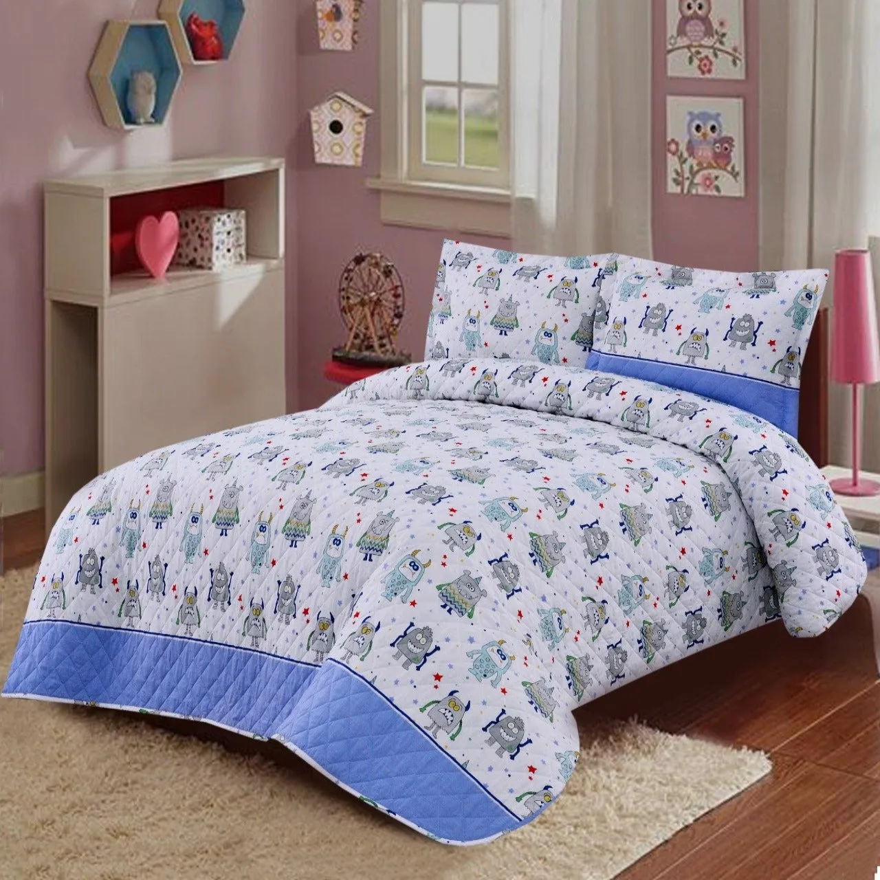 3 PCs Bed Spread Set-VD030