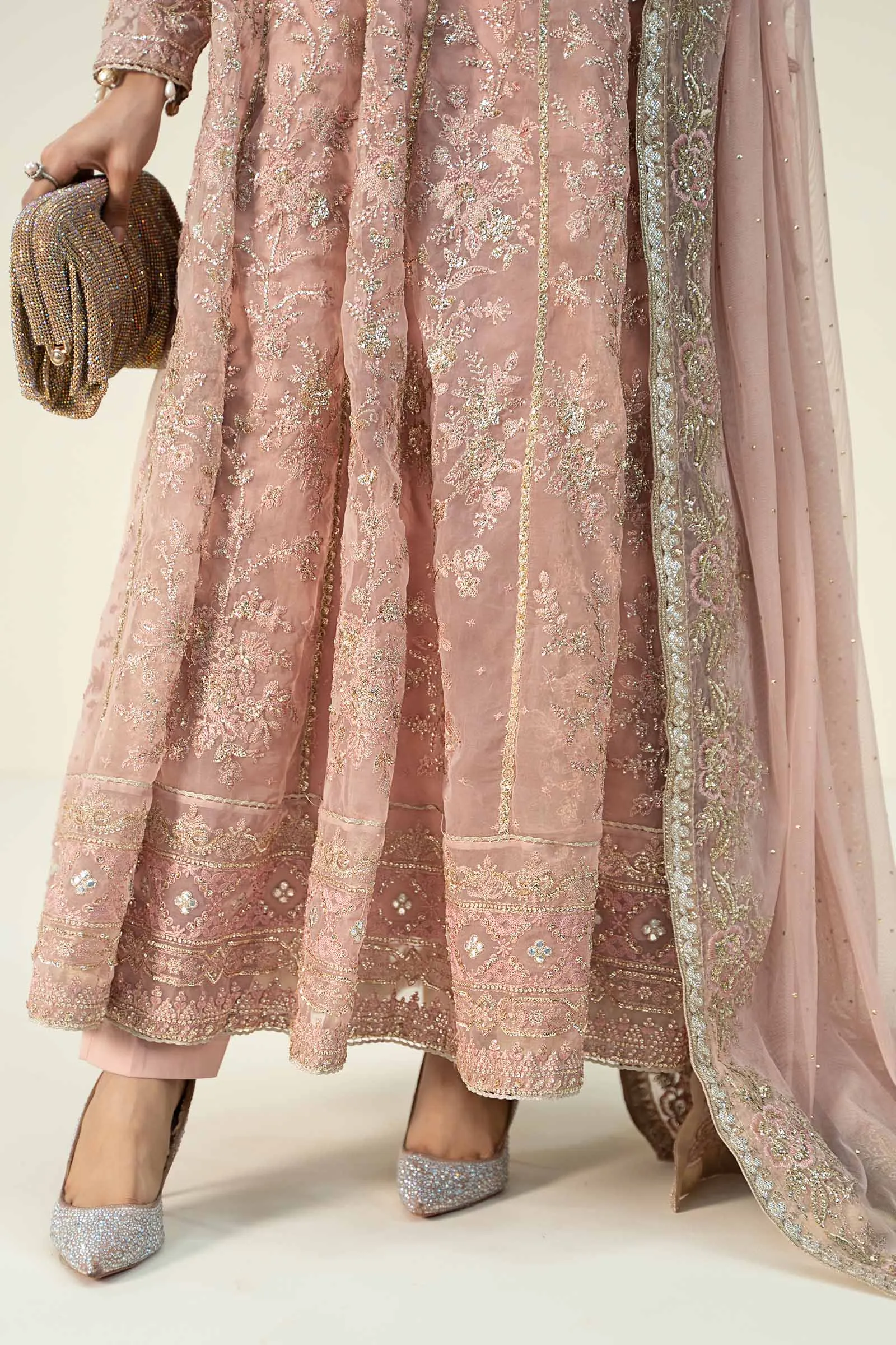 3 Piece Embroidered Organza Suit | SF-W24-16