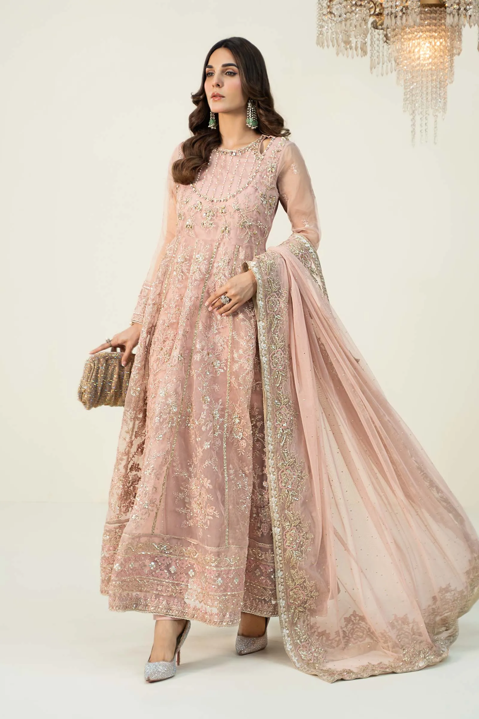 3 Piece Embroidered Organza Suit | SF-W24-16