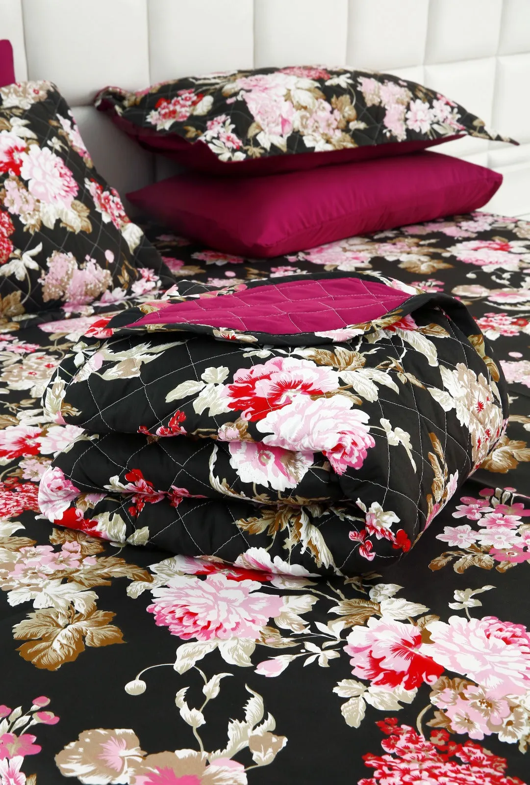 6 PCs Printed Bed Spread Set-Dhalia