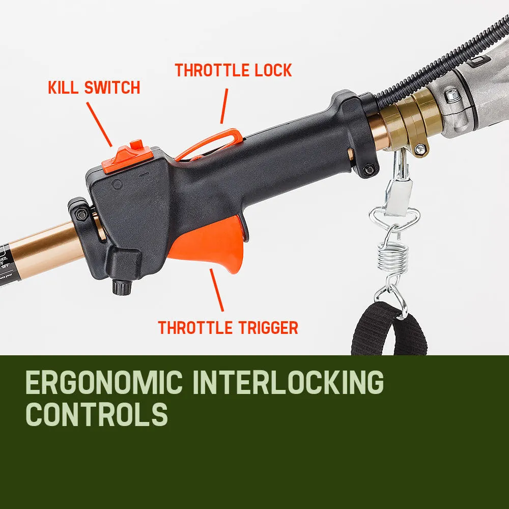 65CC Petrol Pole Chainsaw, Extendable, 3 Ext Shafts - Baumr-AG