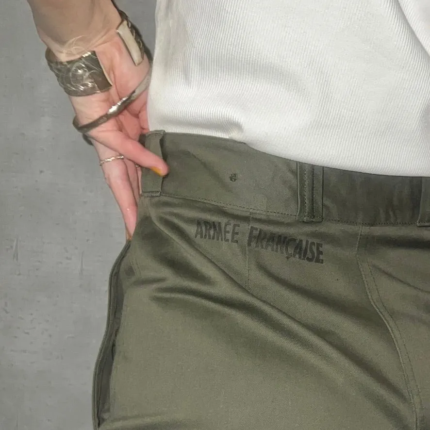 70'S FRENCH ARMY / M-64 CARGO PANTS / 68L