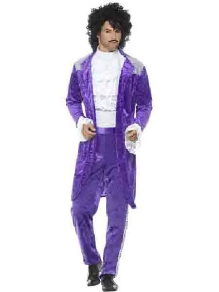 80s Purple Musician Costume, Purple