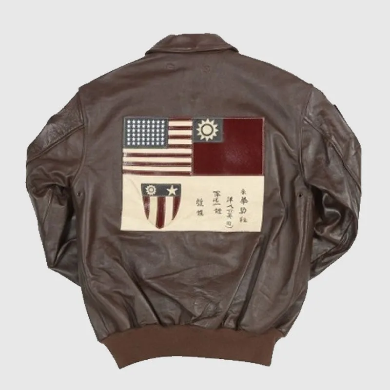 A-2 Men’s Fighter Bomber Leather Jacket