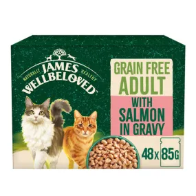 Adult Salmon in Gravy Grain Free Wet Cat Food Pouches