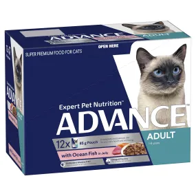 Advance Ocean Fish in Jelly Adult Cat Wet Food 85g x 12