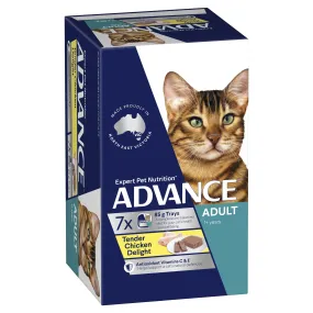 Advance Tender Chicken Delight Adult Cat Wet Food 85g x 7