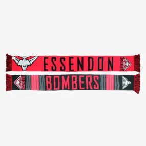 AFL Linebreak Scarf - Eseendon Bombers - Double Sided - Supporter