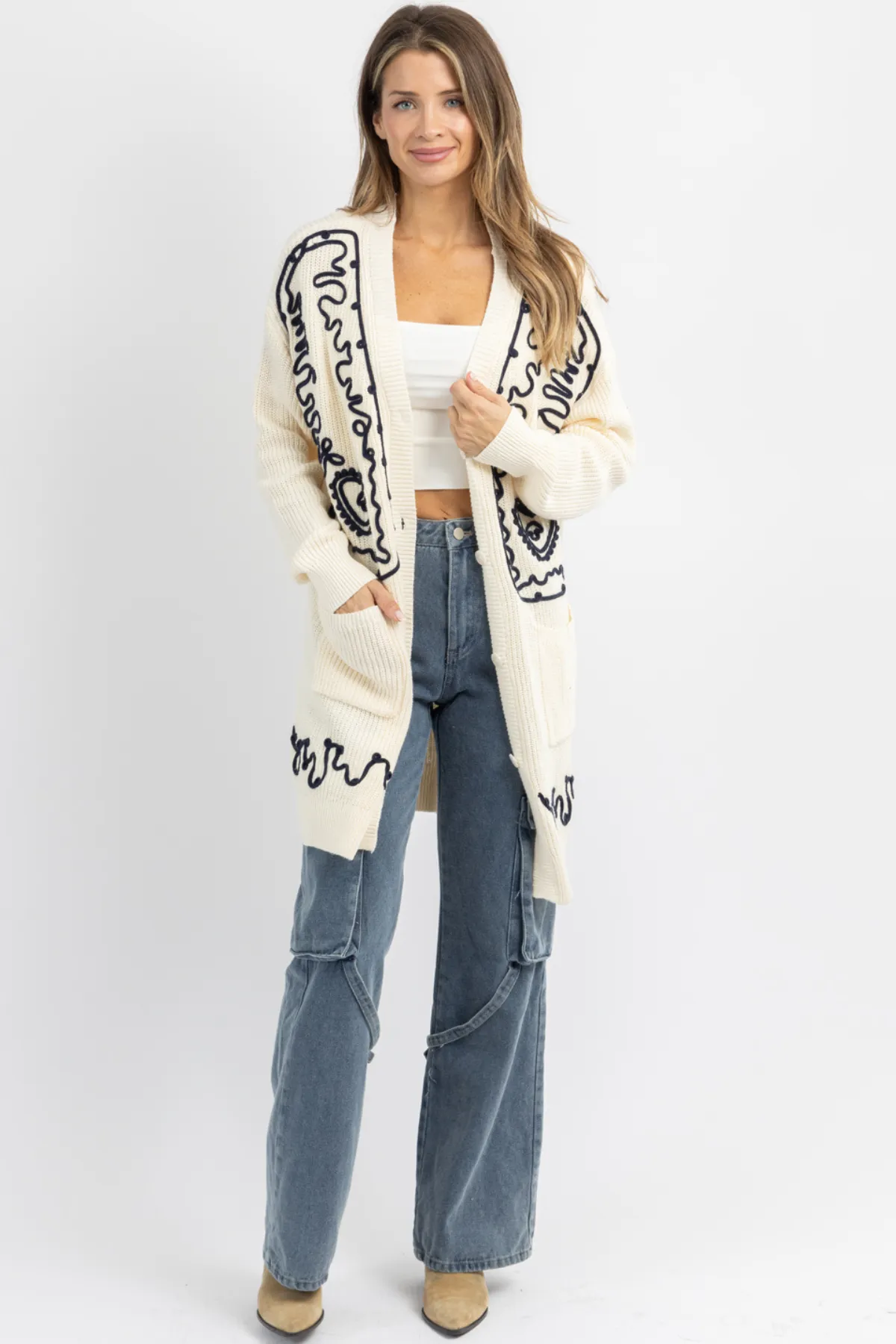 ALL LOVE CONTRAST CARDIGAN