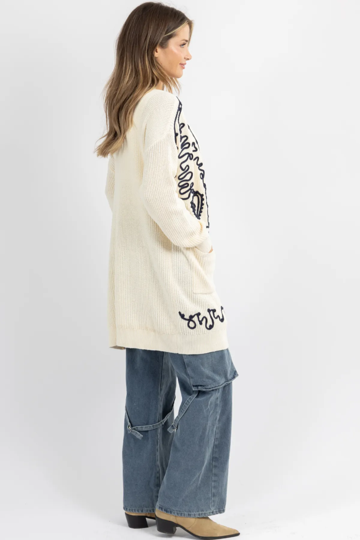 ALL LOVE CONTRAST CARDIGAN