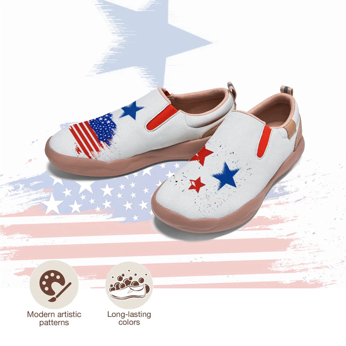 American Flag Slip On