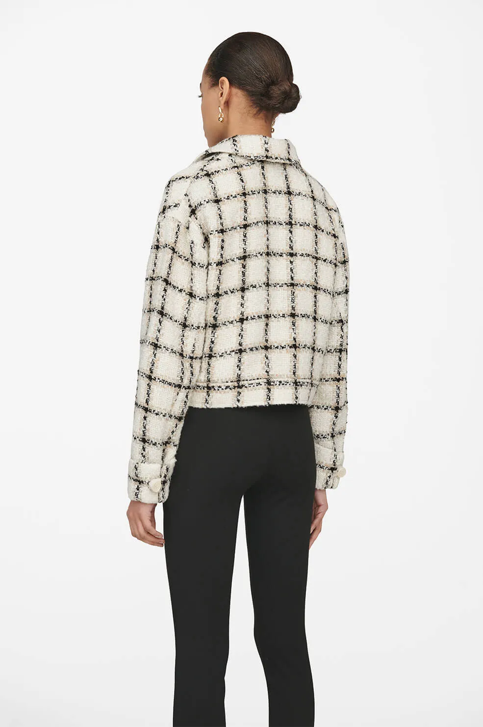 Anine Bing - Adriana Jacket in Beige Plaid