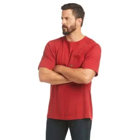 ARIAT - Men's Rebar Rebar Cotton Strong T-Shirt, Red