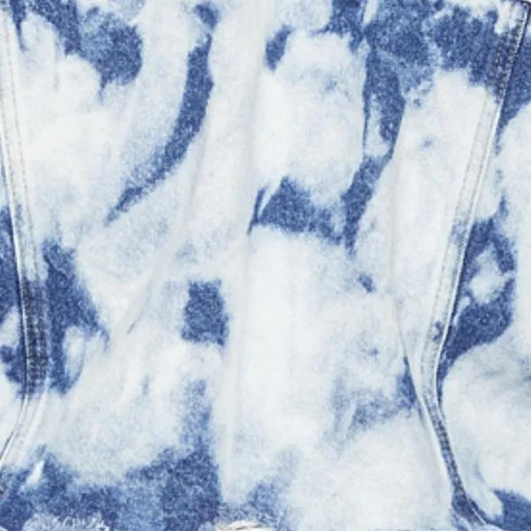 Arlene Acid Wash Cropped Denim Jacket