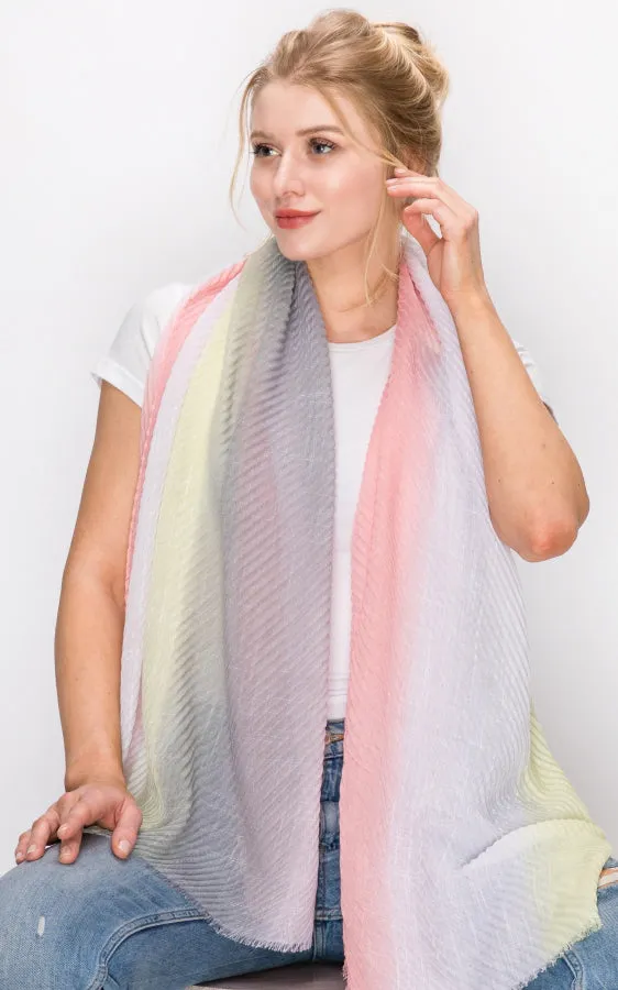 AS298 Tie-Dye Oblong Scarf