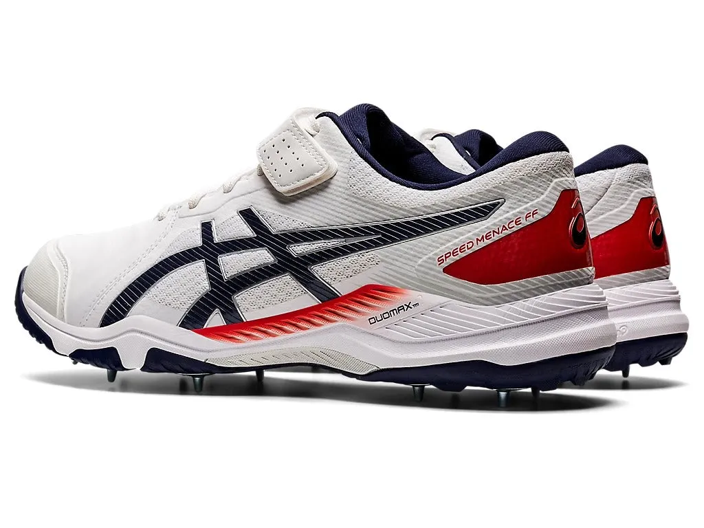 Asics Speed Menace FF Men's Cricket Shoe - White/Peacoat