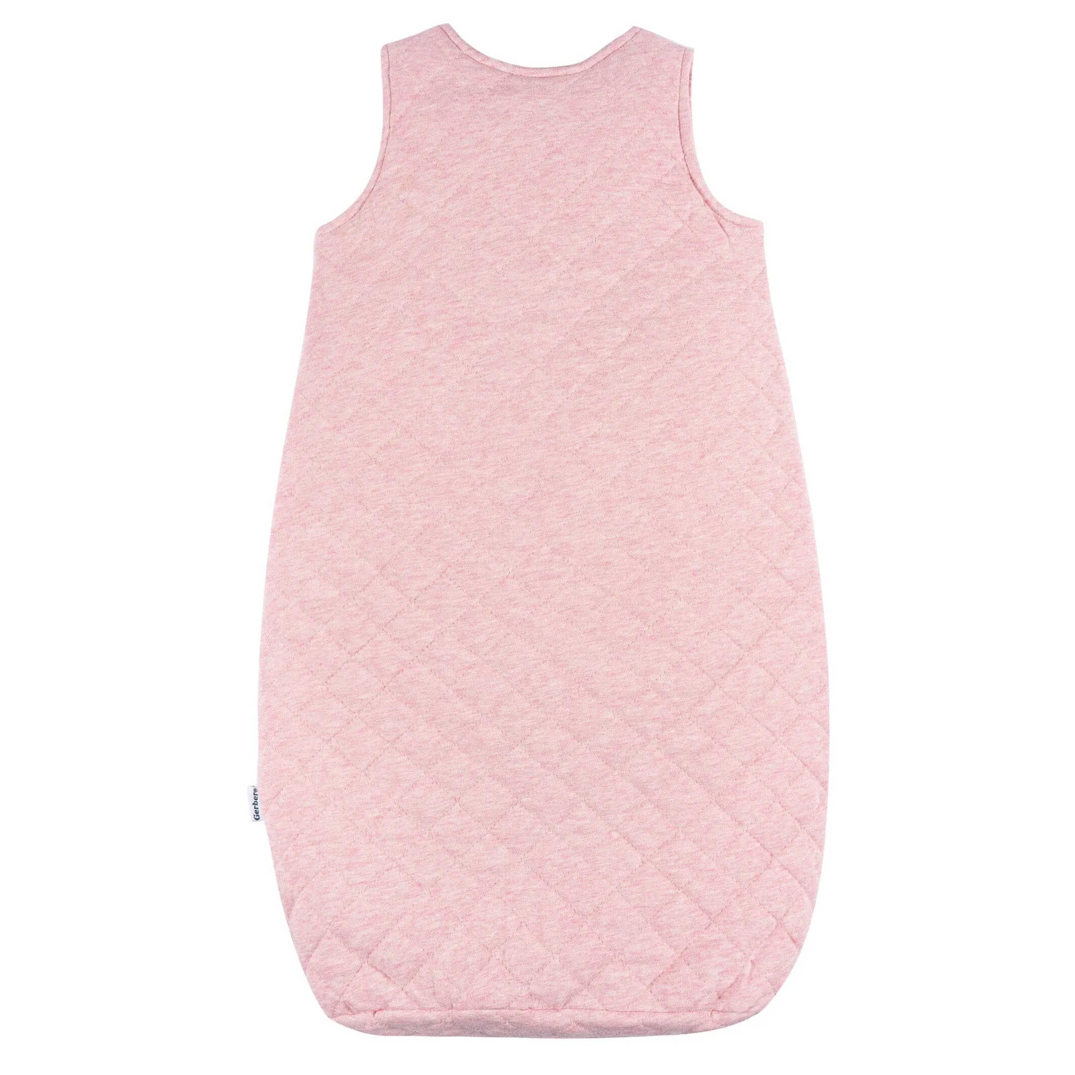 Baby Girls Pink Heather Quilted Jersey Wearable Blanket