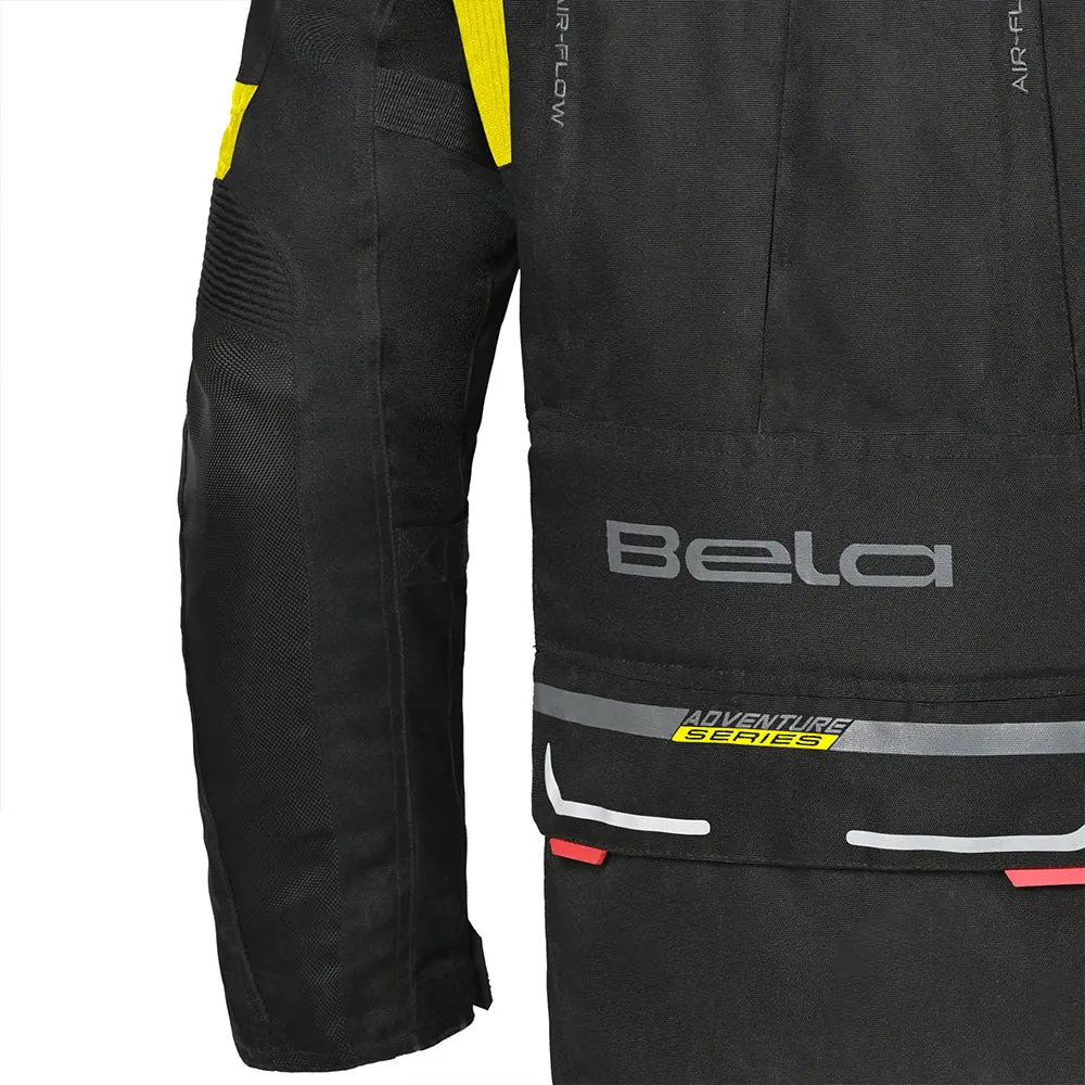 Bela Transformer Men Textile Touring Motorcycle Jacket - Black Yellow