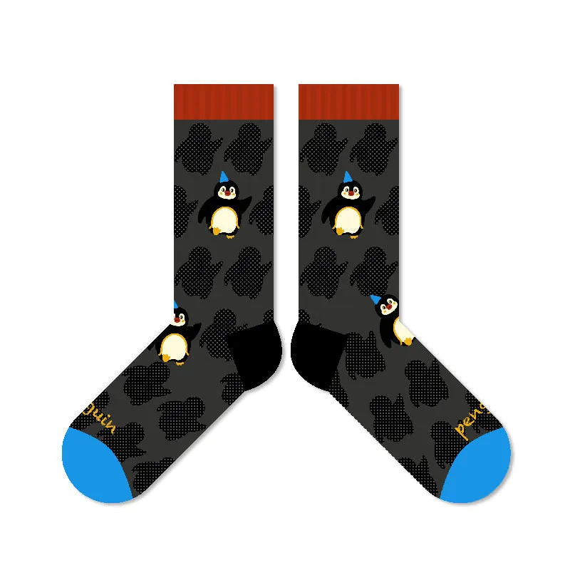 Beligogo Adorable Penguin Cotton Crew Socks