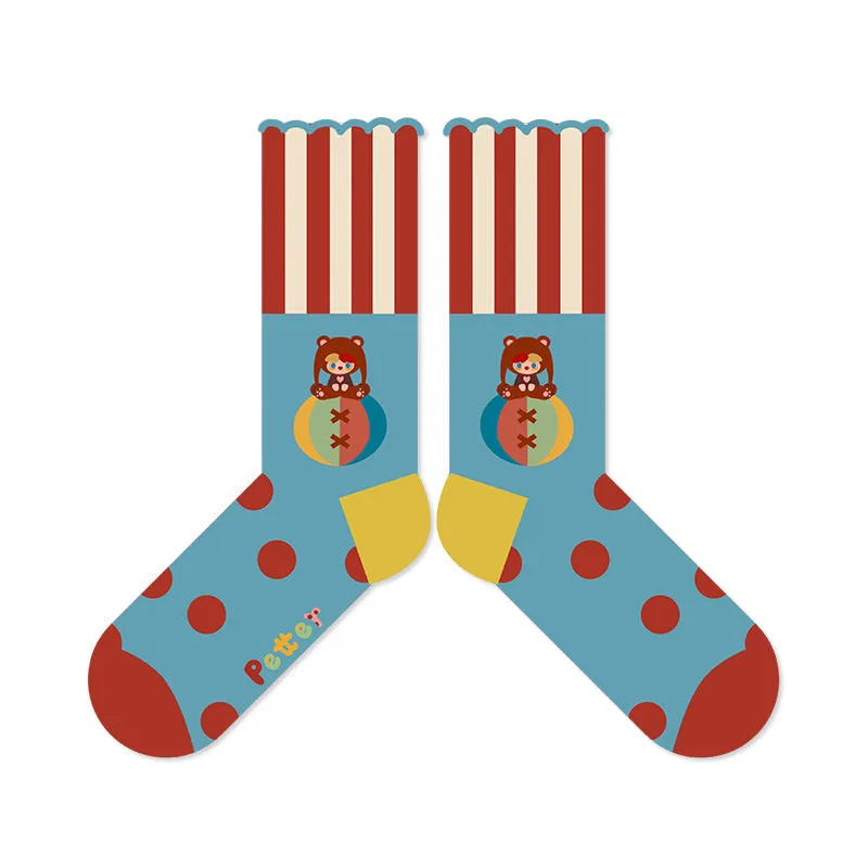 Beligogo Cute Cartoon Girl Ankle Socks: Soft, Breathable, and Non-Slip for All-Season Wear