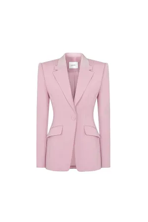 Birmingham Structured V-Neck Crepe Blazer