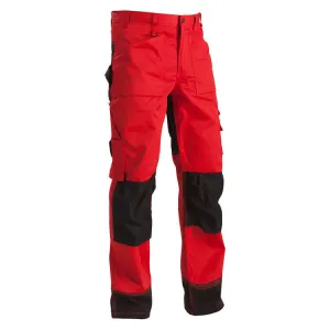 Blaklader 1523  Craftsman Trousers Red Black