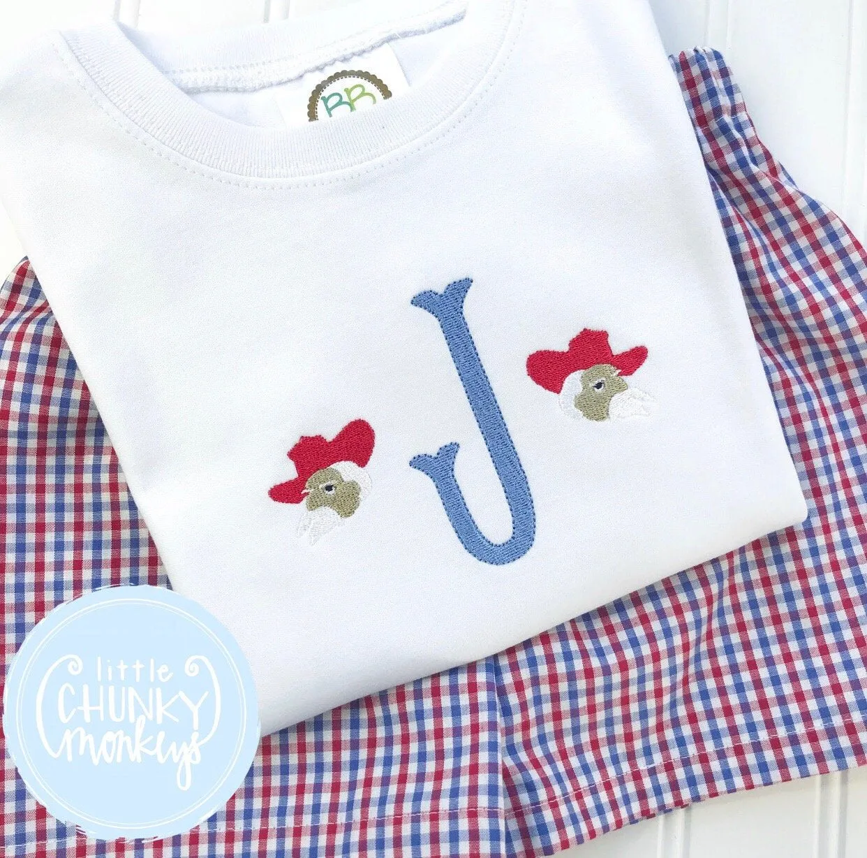 Boy Shirt - Rebel Single Initial Monogram Shirt