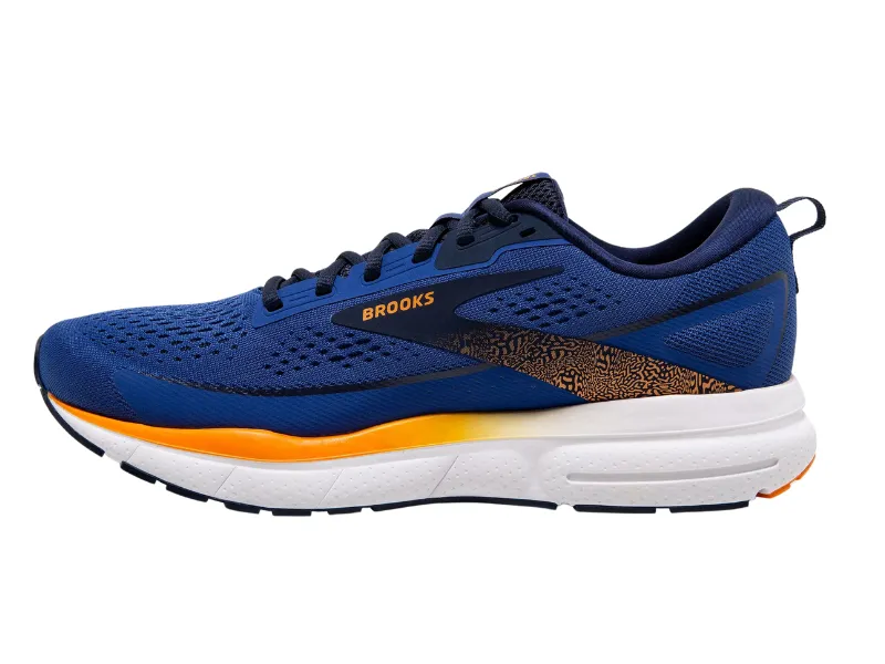 Brooks Trace 3 Mens Running Shoe (Blue/Peacoat/Orange)