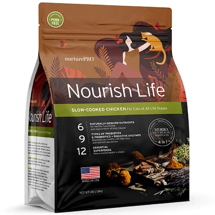 'BUNDLE DEAL': Nurture Pro Nourish Life Chicken Kitten & Adult Dry Cat Food