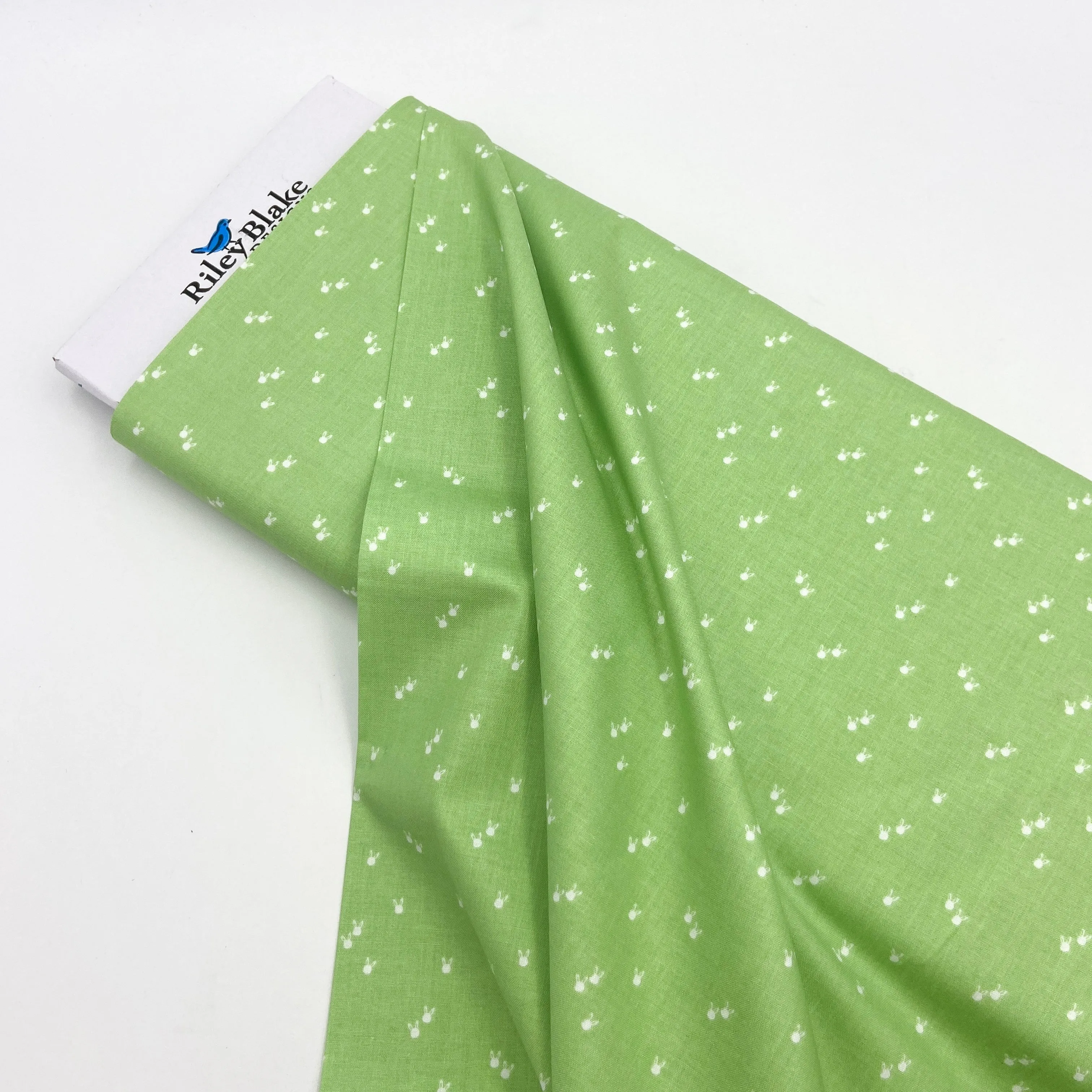 Bunnies Green | Riley Blake | Seasonal Basics | Quilting Cotton