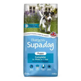 Burgess Supadog Puppy Food Rich in Chicken 12.5kg