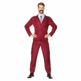 Burgundy Newsreader Suit