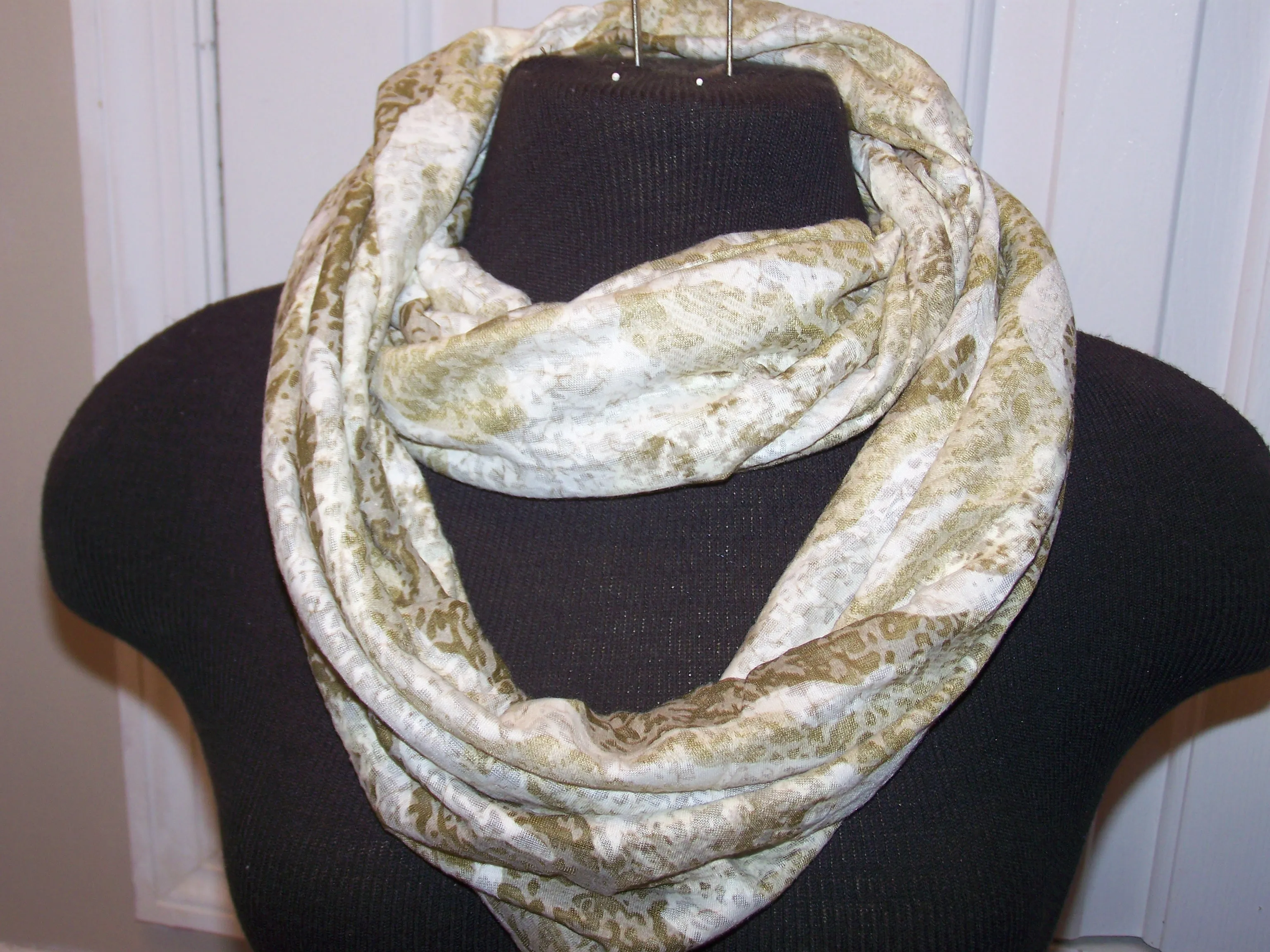 Camouflage Burnout Infinity Scarf