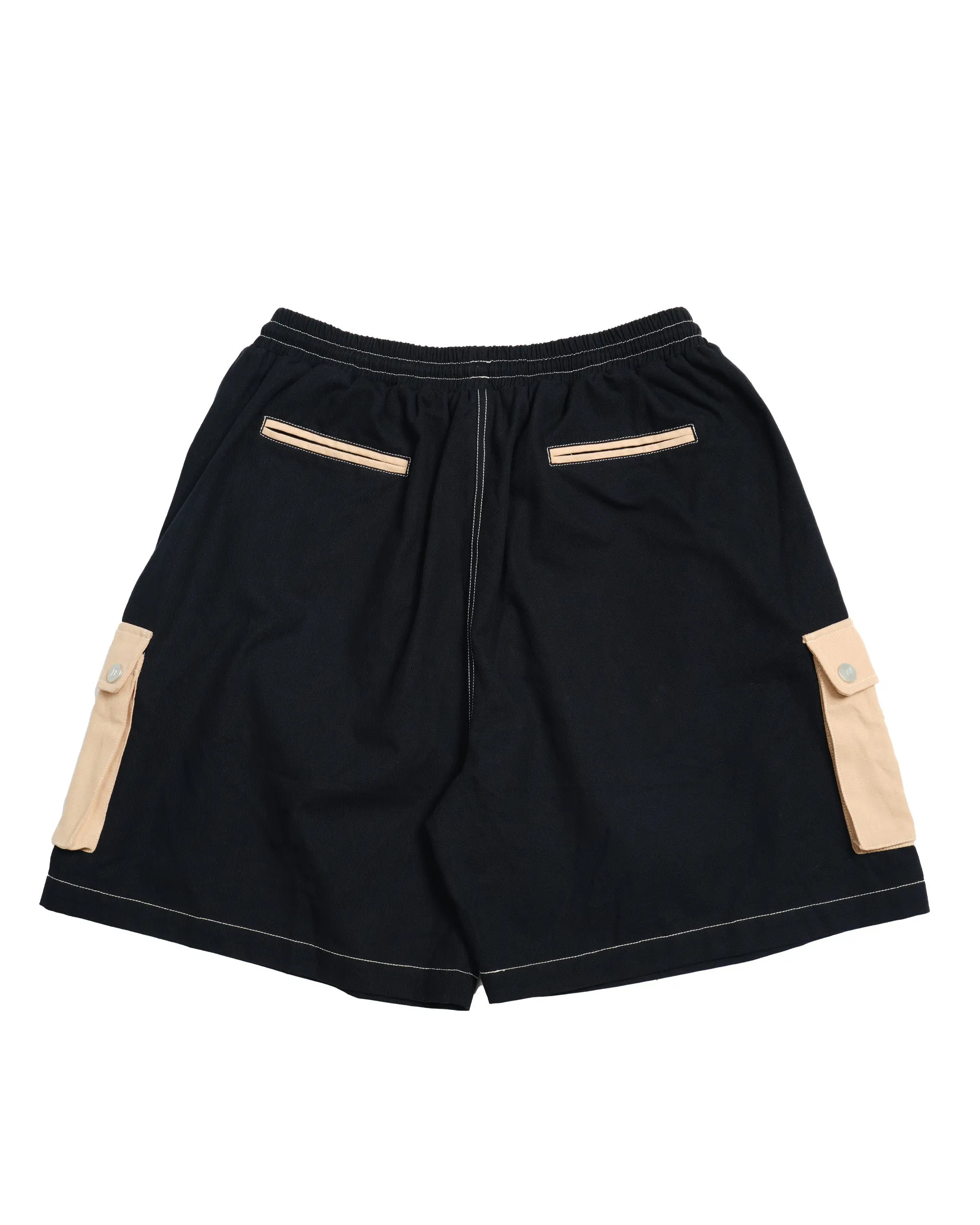 CARGO SHORT PANTS (BLACK)