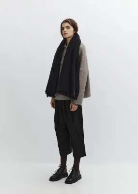 Cashmere Scarf — Blue Brown