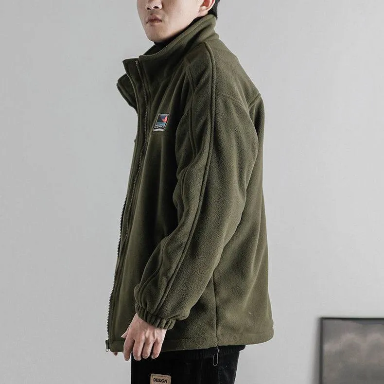 Casual Fleece Loose Fit Flannel Coat