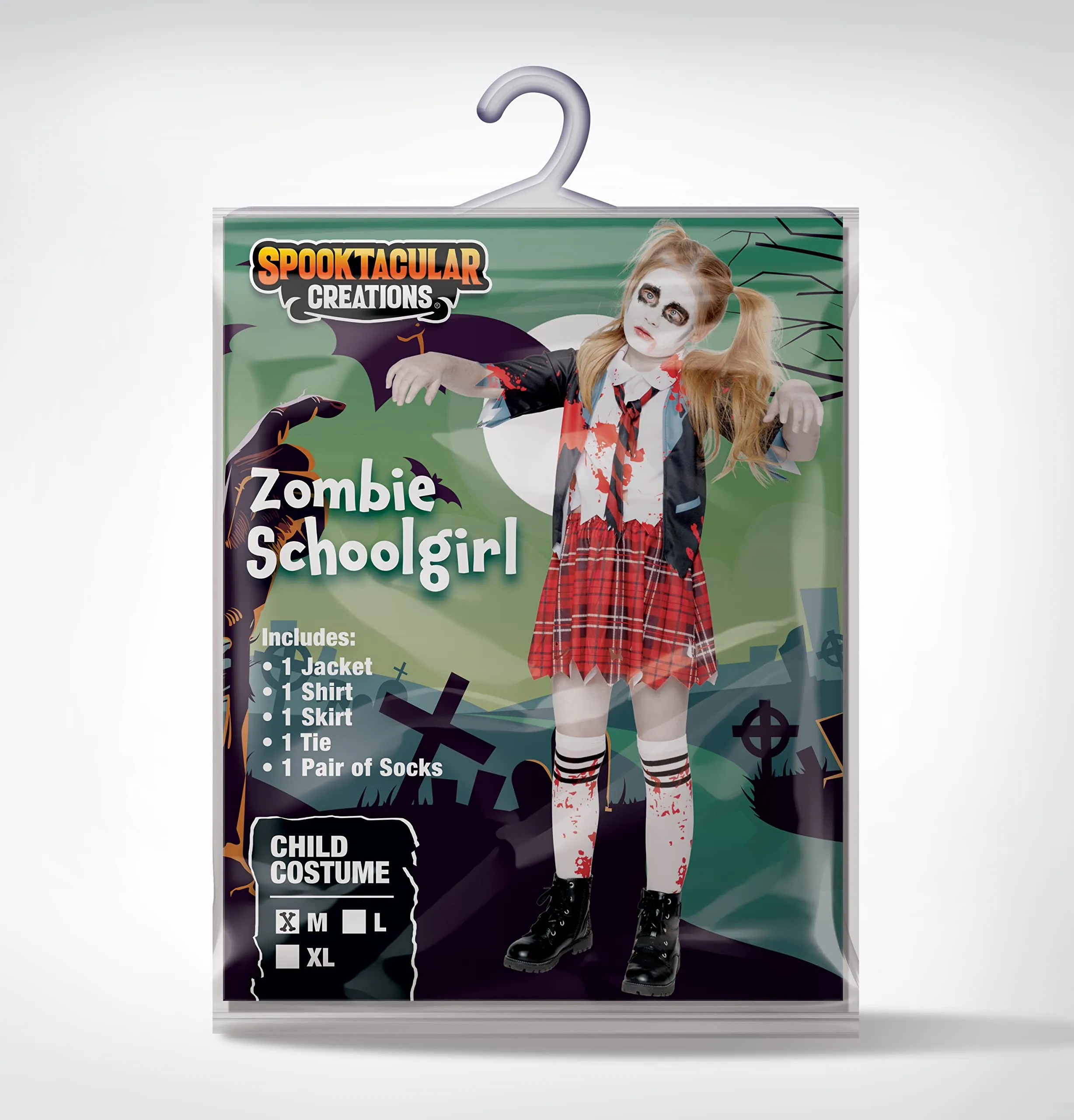 Child Girl Zombie Schoolgirl Costume