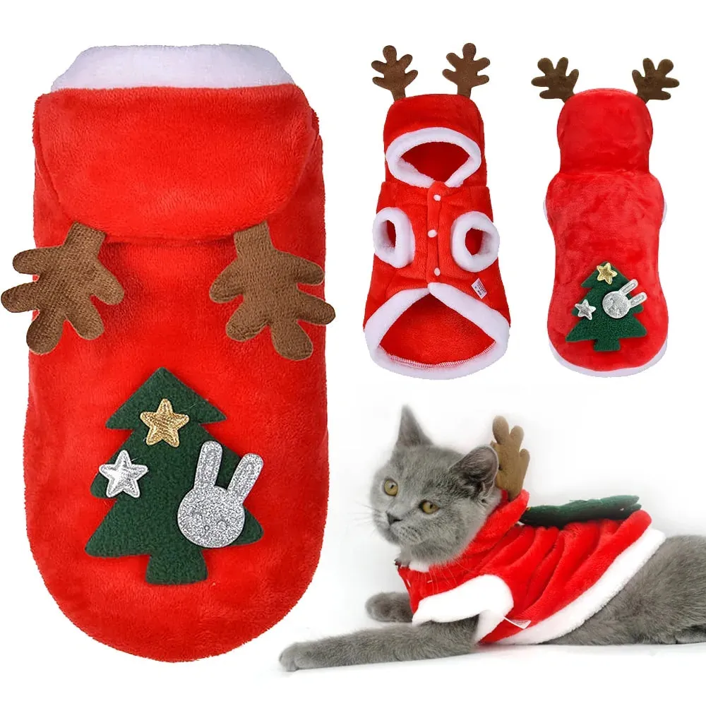 Christmas Santa Costume - Cats and Dogs