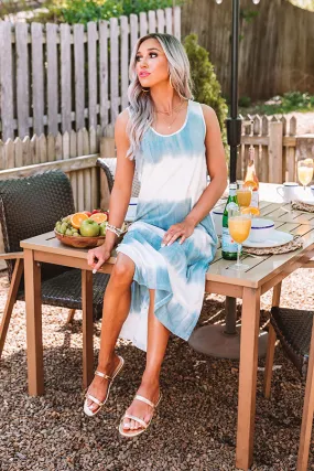 Coastal Condo Tie Dye Midi