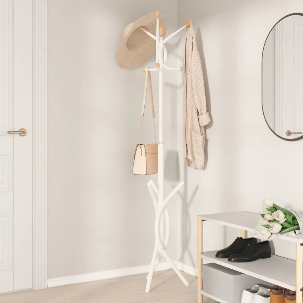 Coat Stand White 176 cm Powder-coated Iron