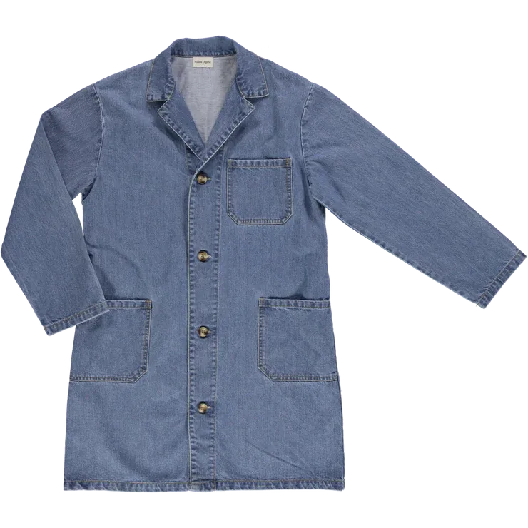 Comprida Denim Jacket <br>Poudre Organic