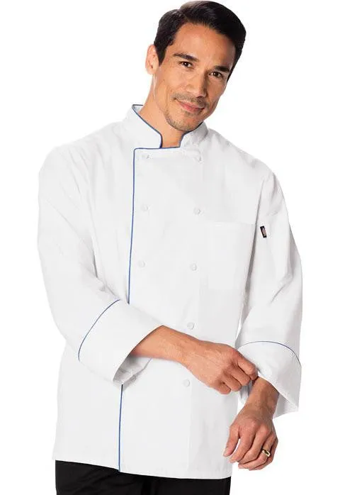 Cool Breeze Chef Coat with Piping