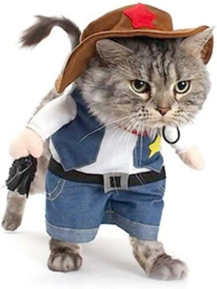 Cowboy Costume for Pet- Funny Dressing Up Jacket and Coat