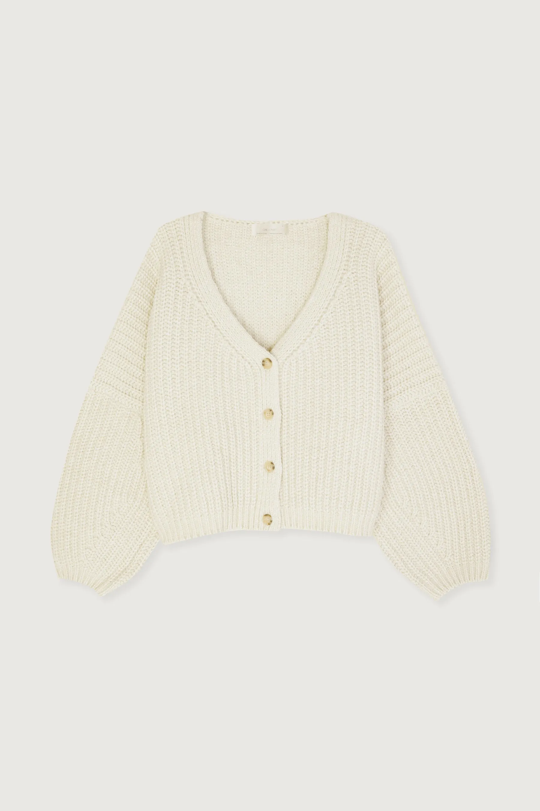 CROPPED BUTTON FRONT CARDIGAN