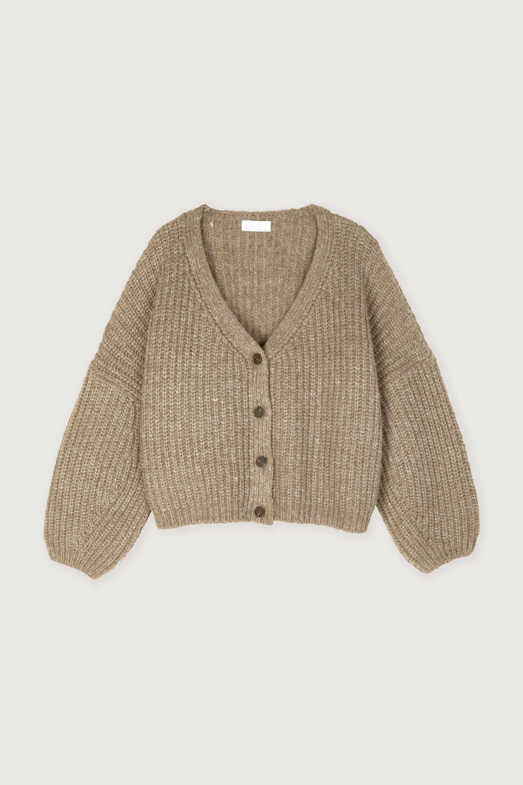 CROPPED BUTTON FRONT CARDIGAN